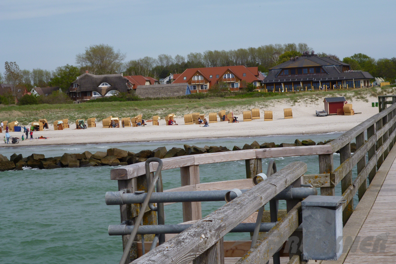 Blich von der Seebrücke in Wustrow
